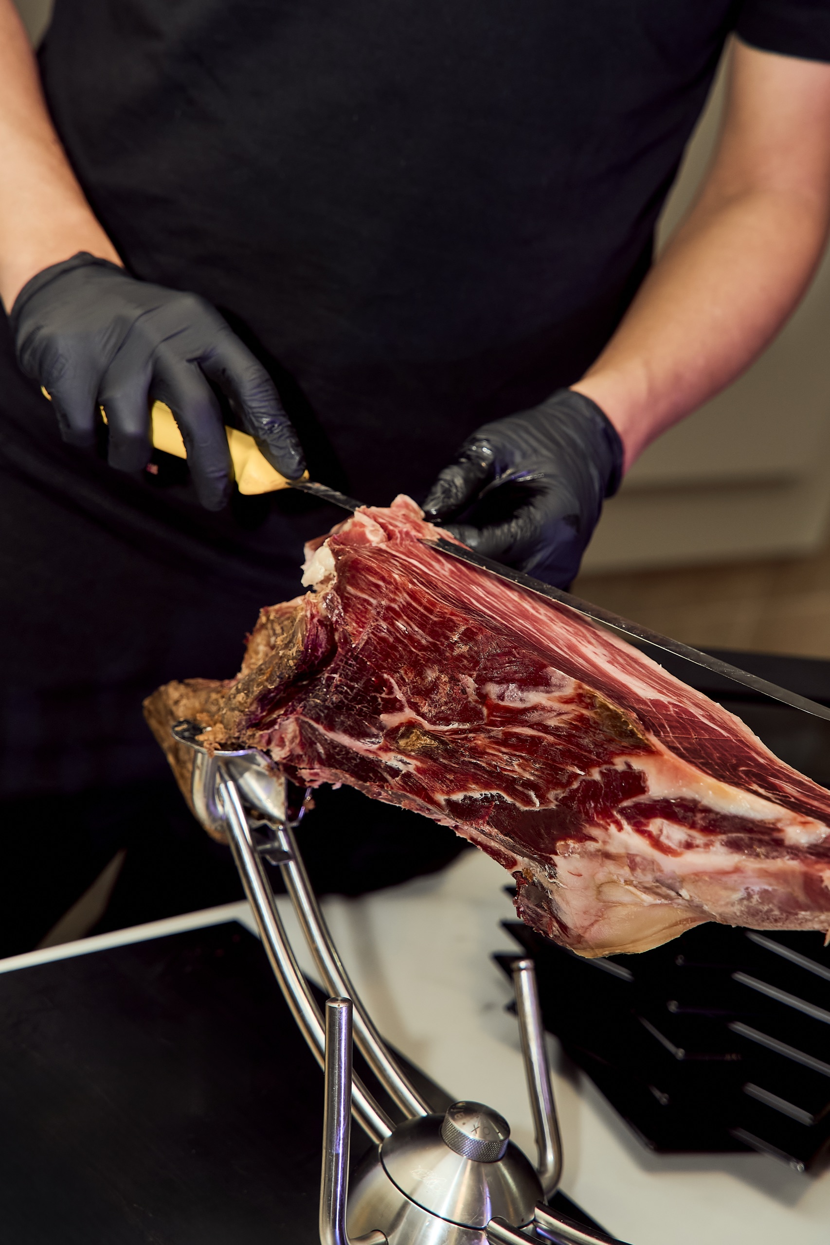 Jamón ibérico cortado a mano - Catering de Autor